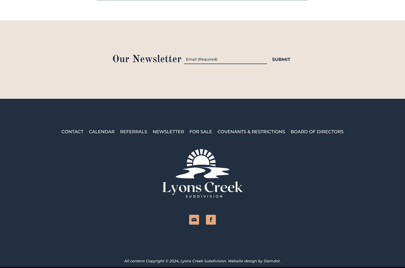 Lyons Creek HOA