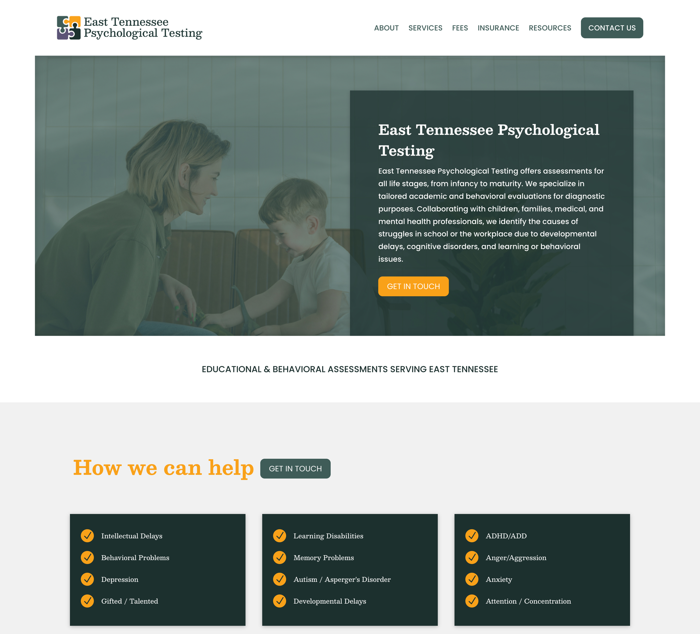 East Tennessee Psychological Testing